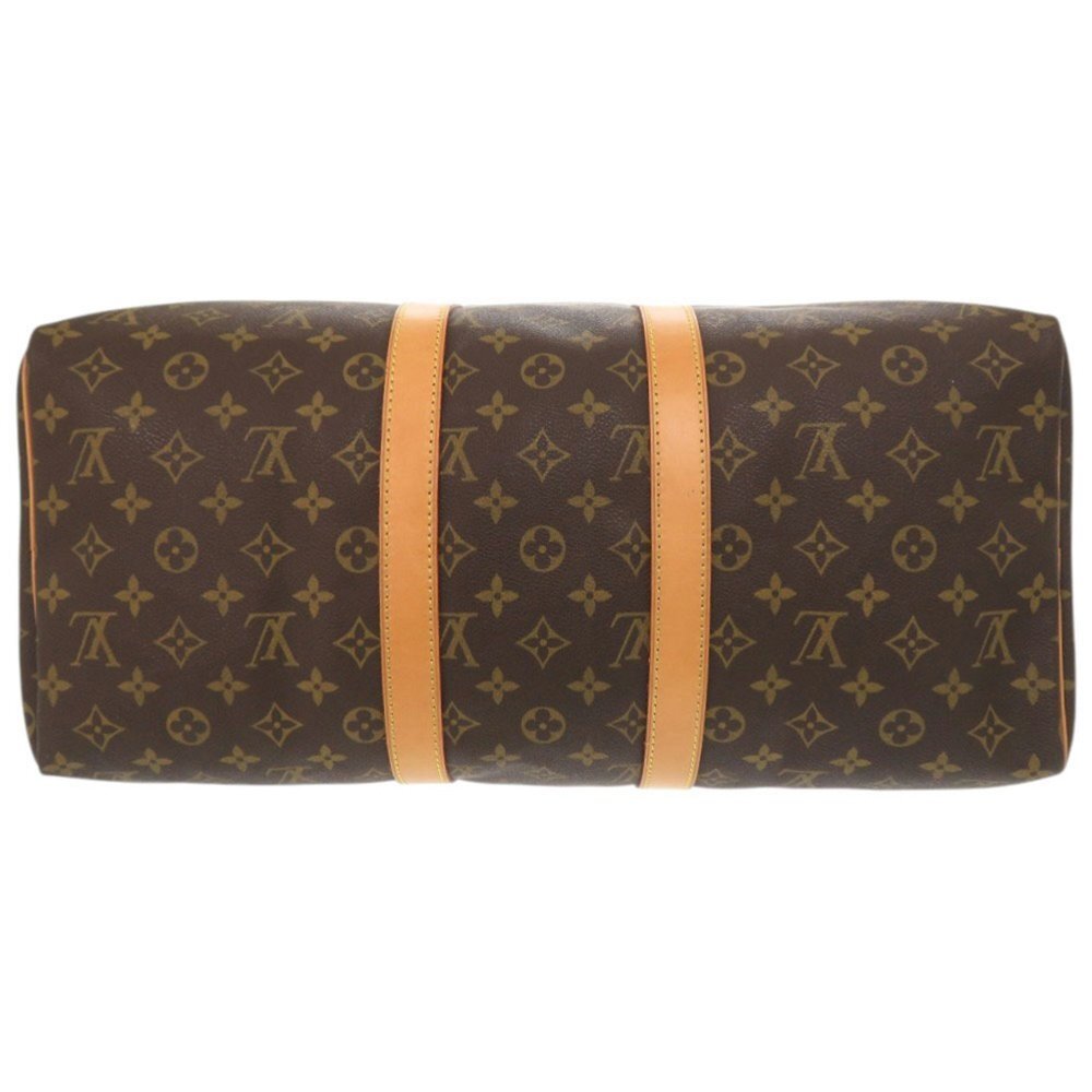 LOUIS VUITTON Authentic Brown Monogram Keepall 45 Boston Bag - Picture 3 of 10